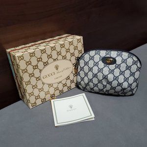 Vintage Gucci Cosmetic Pouch - Original Box and Card